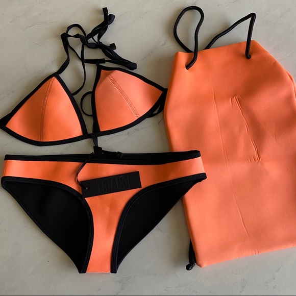 Triangl orange bikini top - Picture 5 of 9